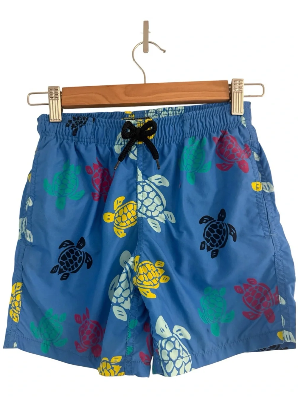 Vilebrequin Boys Blue Turtle Print Swim Trunks